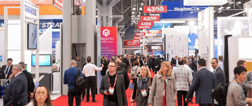 Crowds on the exhibit floor of NRF\'s Big Show 2019