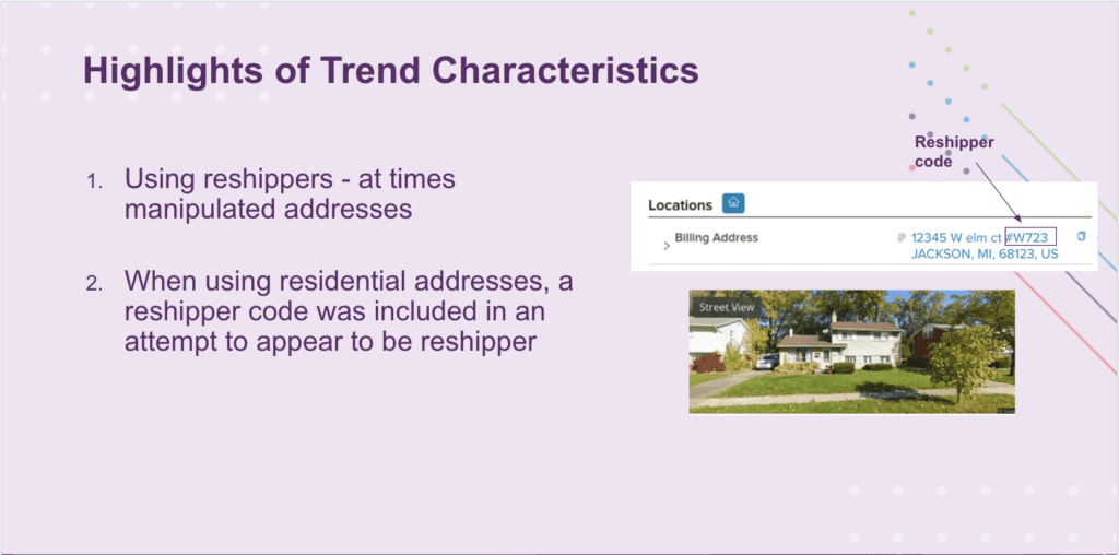 Highlights of address manipulation characteristics graphic